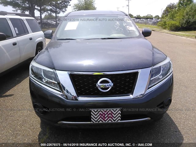 5N1AR2MN9EC721690 - 2014 NISSAN PATHFINDER S/SV/SL/PLATINUM 蓝色 照片 6