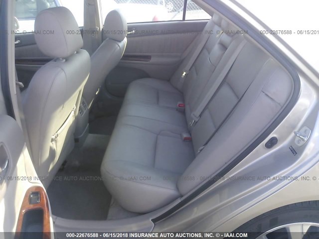 4T1BF32K35U092322 - 2005 TOYOTA CAMRY LE/XLE/SE ოქროსფერი ფოტო 8