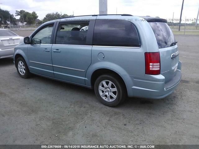 2A4RR5D14AR337334 - 2010 CHRYSLER TOWN & COUNTRY TOURING Light Blue photo 3