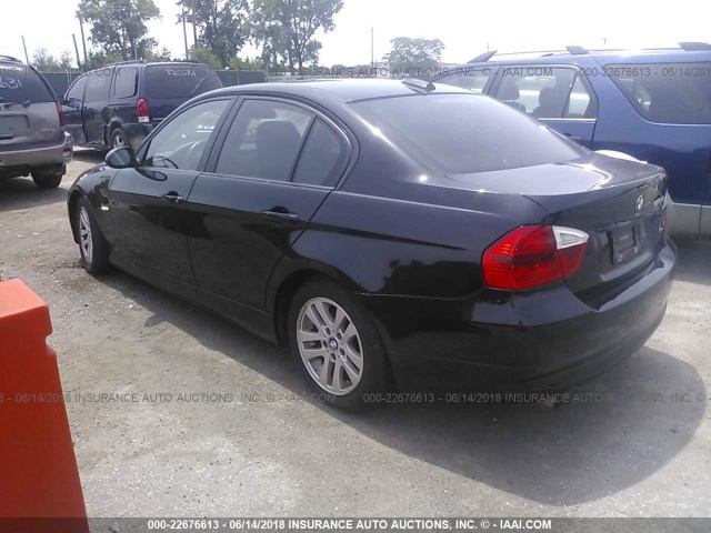 WBAVC935X7K032460 - 2007 BMW 328 XI BLACK photo 3