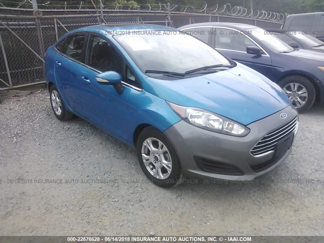 3FADP4CJXEM244421 - 2014 FORD FIESTA TITANIUM BLUE photo 1