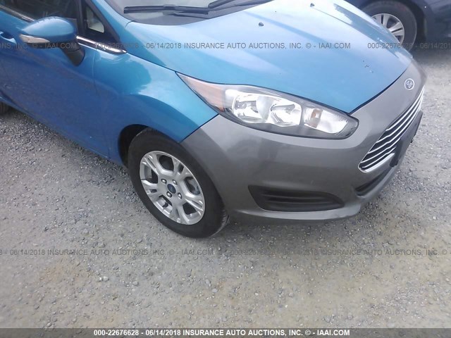 3FADP4CJXEM244421 - 2014 FORD FIESTA TITANIUM BLUE photo 6