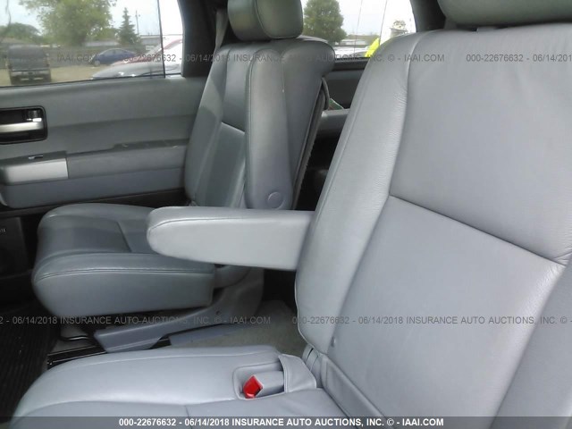 5TDBY68A88S001181 - 2008 TOYOTA SEQUOIA LIMITED BLACK photo 8