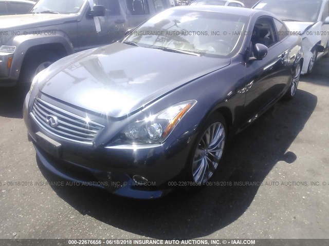 JN1CV6EK0CM422183 - 2012 INFINITI G37 SPORT GRAY photo 2