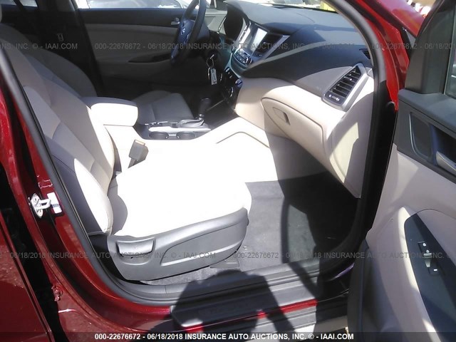 KM8J33A43JU618692 - 2018 HYUNDAI TUCSON LIMITED/SPORT AND ECO/SE RED photo 5