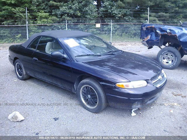 3C3EL45H3TT286084 - 1996 CHRYSLER SEBRING JX BLACK photo 1