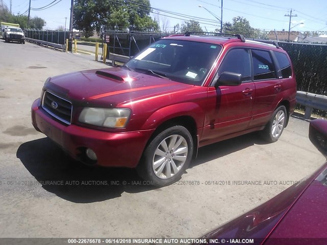 JF1SG69694H702460 - 2004 SUBARU FORESTER 2.5XT RED photo 2