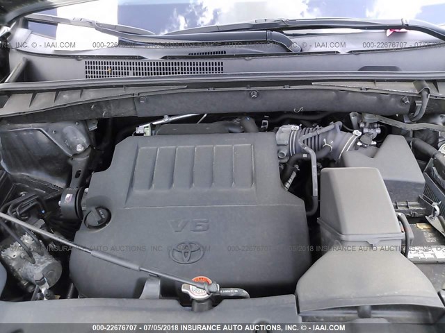 5TDJKRFH6FS198508 - 2015 TOYOTA HIGHLANDER XLE შავი ფოტო 10