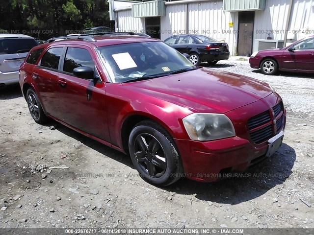 2D4FV47T47H878882 - 2007 DODGE MAGNUM SE RED photo 1