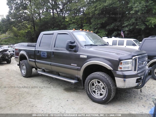 1FTWW31P05ED26042 - 2005 FORD F350 SRW SUPER DUTY BROWN photo 1