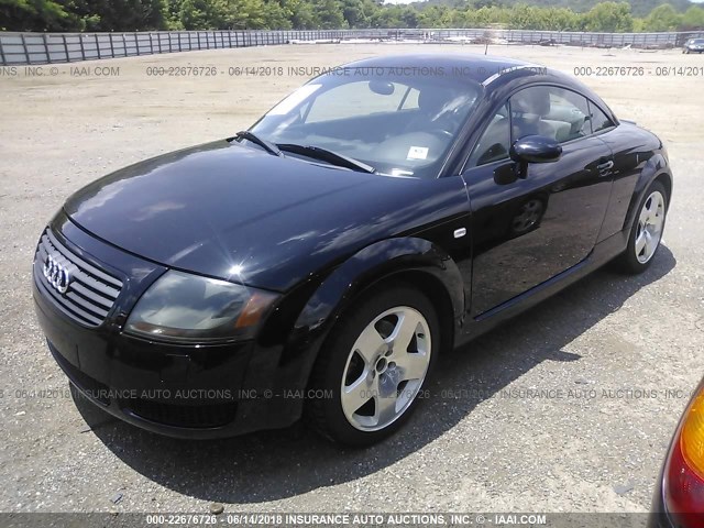 TRUWT28N811006725 - 2001 AUDI TT QUATTRO BLACK photo 2