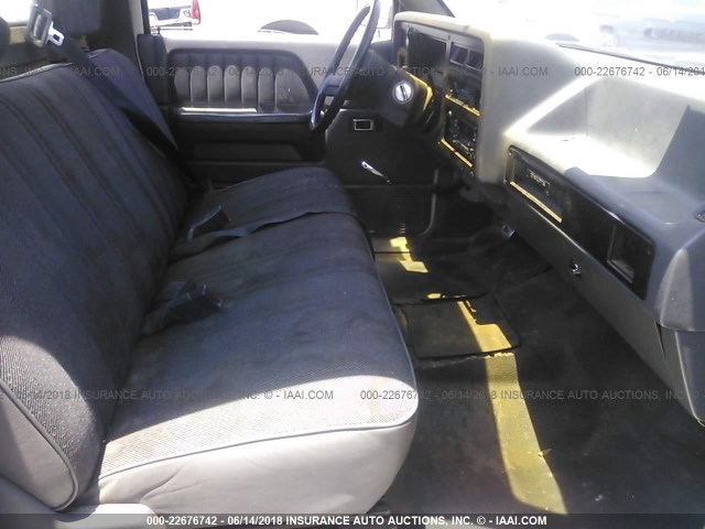 1B7GL26XXMS329014 - 1991 DODGE DAKOTA GRAY photo 5