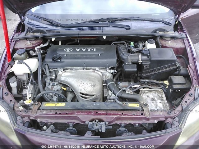 JTKDE177360129007 - 2006 TOYOTA SCION TC 栗色 照片 10