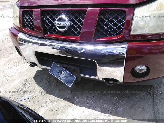 5N1AA08B46N706936 - 2006 NISSAN ARMADA SE/LE MAROON photo 6