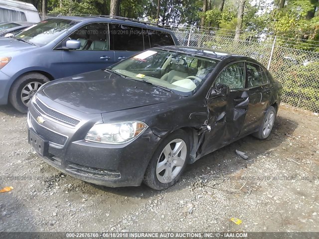1G1ZB5E18BF207440 - 2011 CHEVROLET MALIBU LS GRAY photo 2