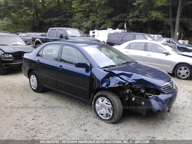 JTDBR32E560085886 - 2006 TOYOTA COROLLA CE/LE BLUE photo 1