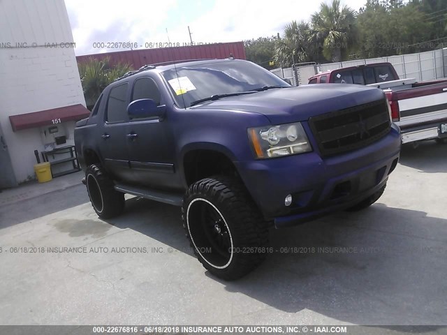 3GNMCFE04BG120877 - 2011 CHEVROLET AVALANCHE LT BLUE photo 1