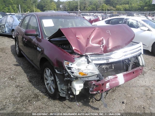 1FAHP24W38G101020 - 2008 FORD TAURUS SEL BURGUNDY photo 6