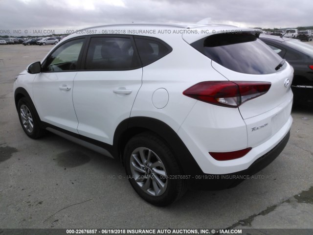 KM8J33A49JU630460 - 2018 HYUNDAI TUCSON LIMITED/SPORT AND ECO/SE WHITE photo 3