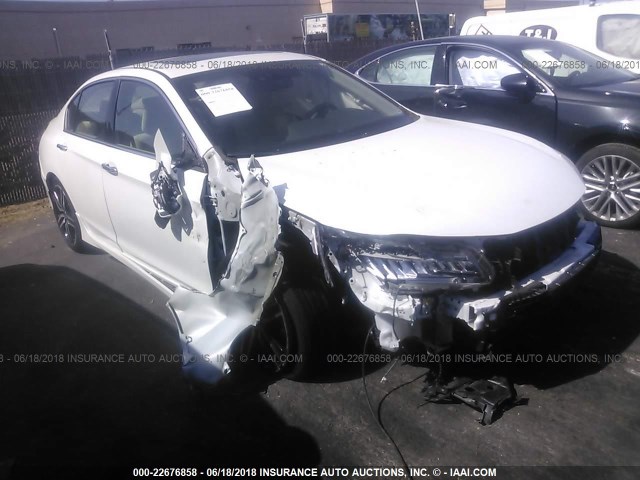 1HGCR3F9XGA029182 - 2016 HONDA ACCORD TOURING WHITE photo 1