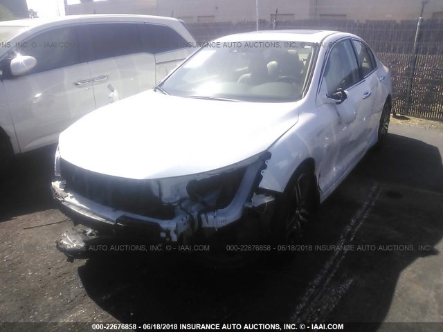 1HGCR3F9XGA029182 - 2016 HONDA ACCORD TOURING WHITE photo 2