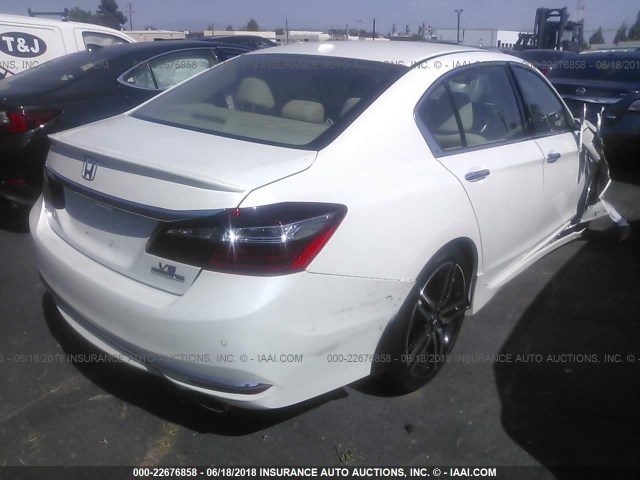 1HGCR3F9XGA029182 - 2016 HONDA ACCORD TOURING WHITE photo 4