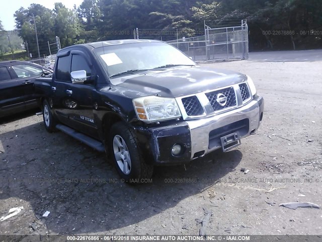 1N6BA07AX5N573726 - 2005 NISSAN TITAN XE/SE/LE BLACK photo 1