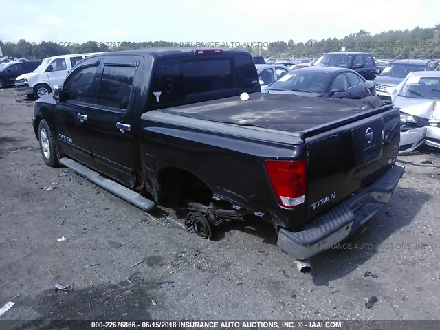 1N6BA07AX5N573726 - 2005 NISSAN TITAN XE/SE/LE BLACK photo 3