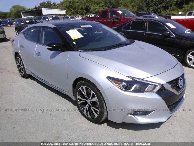 1N4AA6AP5JC385044 - 2018 NISSAN MAXIMA 3.5S/SV/SL/SR/PLAT SILVER photo 1