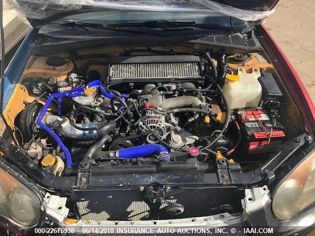 JF1GD29643G502629 - 2003 SUBARU IMPREZA WRX YELLOW photo 10