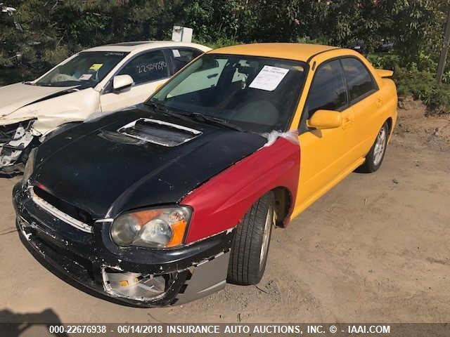 JF1GD29643G502629 - 2003 SUBARU IMPREZA WRX YELLOW photo 2