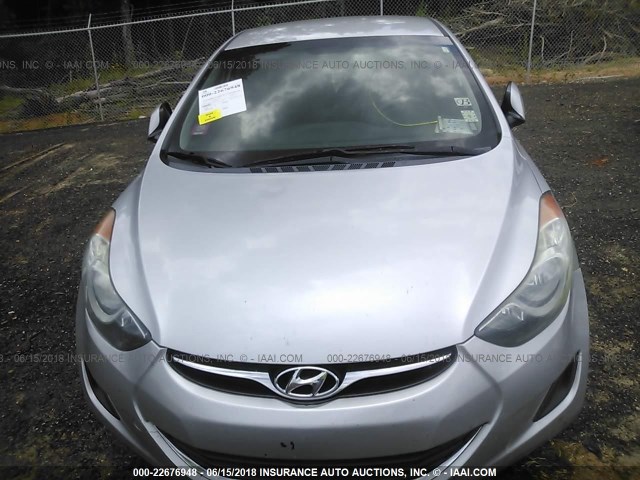 5NPDH4AE2DH350489 - 2013 HYUNDAI ELANTRA GLS/LIMITED SILVER photo 6