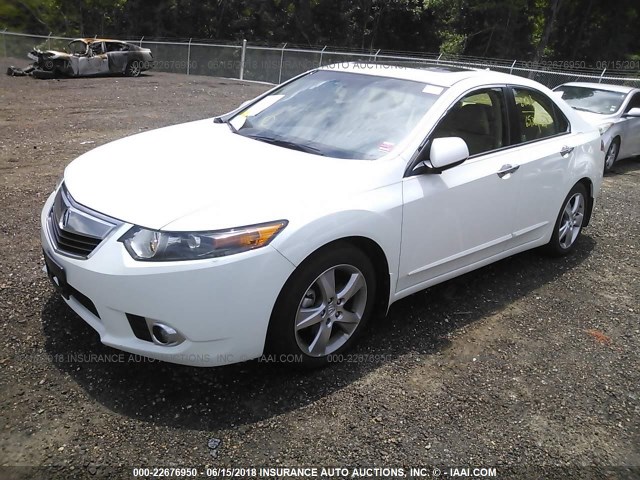 JH4CU2F61DC014548 - 2013 ACURA TSX TECH WHITE photo 2