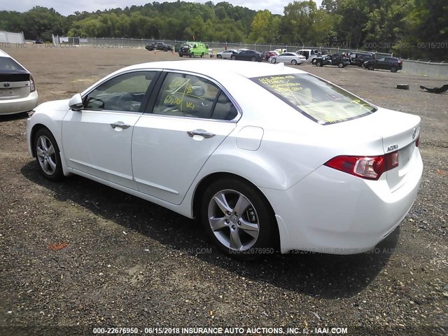 JH4CU2F61DC014548 - 2013 ACURA TSX TECH WHITE photo 3
