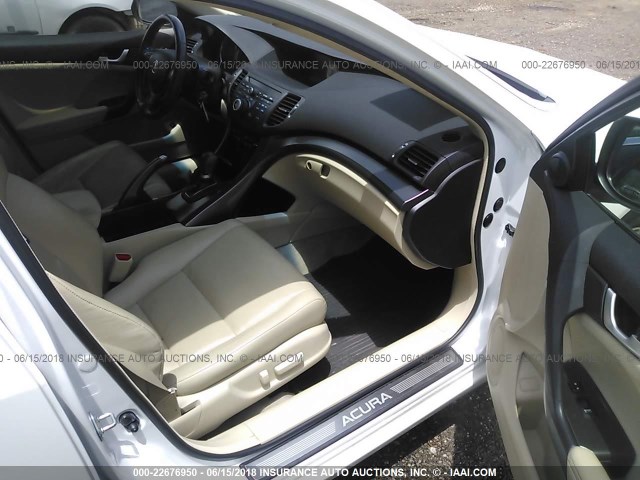 JH4CU2F61DC014548 - 2013 ACURA TSX TECH WHITE photo 5