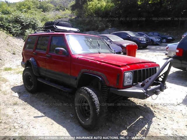 1J4FF68SXXL631746 - 1999 JEEP CHEROKEE SPORT/CLASSIC RED photo 1