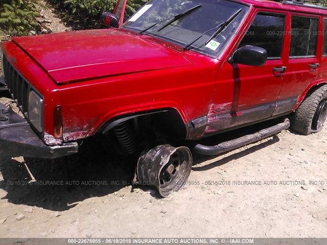 1J4FF68SXXL631746 - 1999 JEEP CHEROKEE SPORT/CLASSIC წითელი ფოტო 6