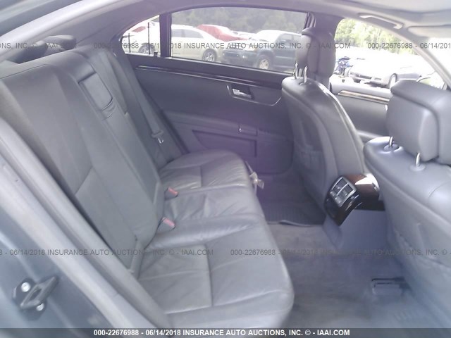 WDDNG71X47A108072 - 2007 MERCEDES-BENZ S 550 BLUE photo 8