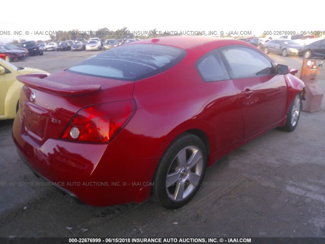 1N4AL24E68C208302 - 2008 NISSAN ALTIMA 2.5S RED photo 4