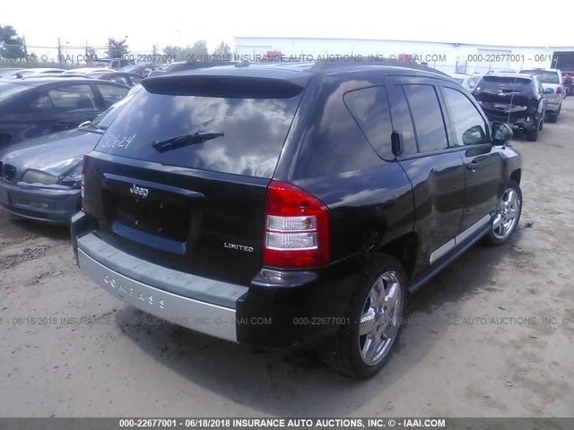 1J8FT57W57D116900 - 2007 JEEP COMPASS LIMITED BLACK photo 4