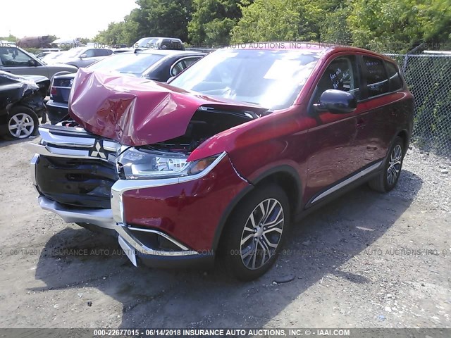 JA4AD2A36JZ052687 - 2018 MITSUBISHI OUTLANDER ES Qırmızı foto 2