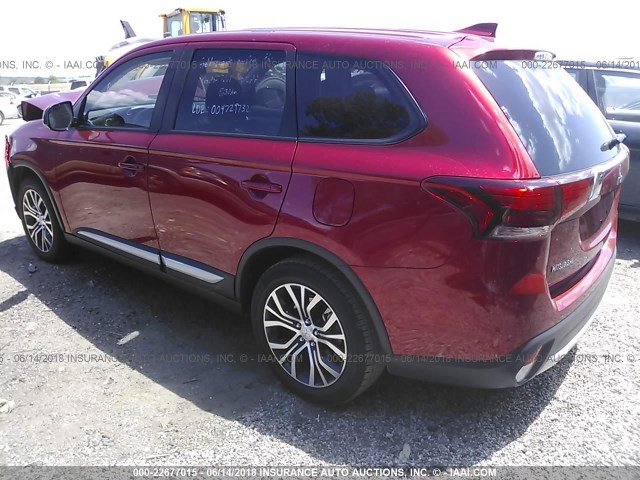 JA4AD2A36JZ052687 - 2018 MITSUBISHI OUTLANDER ES Qırmızı foto 3