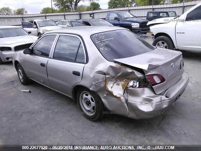1NXBR12E3XZ180019 - 1999 TOYOTA COROLLA VE/CE/LE 棕色 照片 3