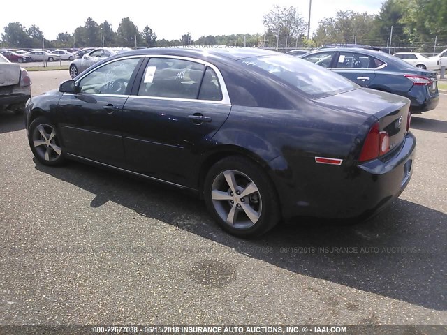 1G1ZC5EU5BF386477 - 2011 CHEVROLET MALIBU 1LT 黑色 照片 3