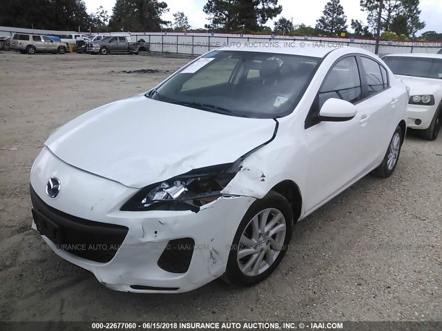 JM1BL1V7XC1628836 - 2012 MAZDA 3 I WHITE photo 2