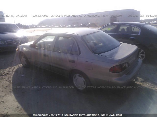 1NXBR12E0YZ406289 - 2000 TOYOTA COROLLA VE/CE/LE 金色 照片 3