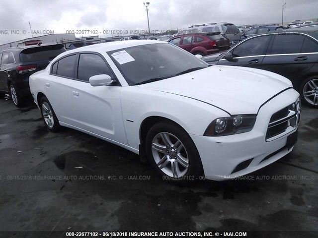 2B3CL5CT6BH593662 - 2011 DODGE CHARGER R/T WHITE photo 1