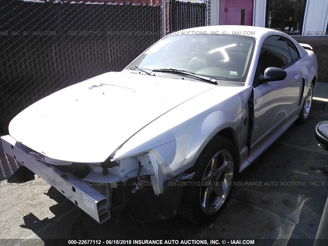 1FAFP42X34F199240 - 2004 FORD MUSTANG GT GRAY photo 2