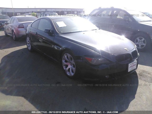 WBAEH73495B869369 - 2005 BMW 645 CI AUTOMATIC Қара фото 1