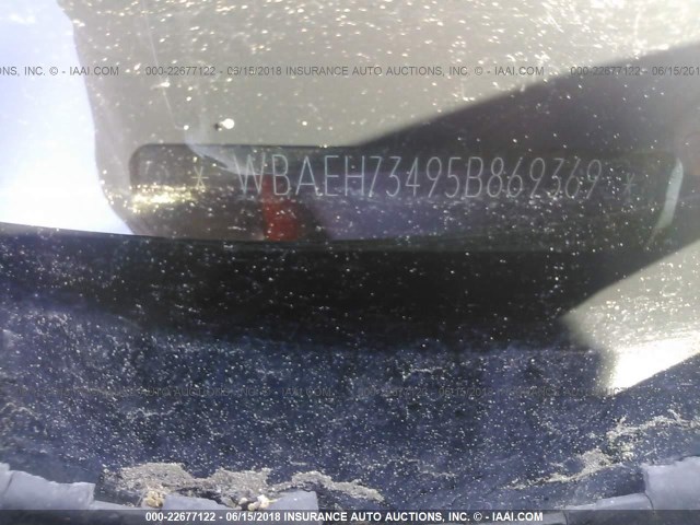 WBAEH73495B869369 - 2005 BMW 645 CI AUTOMATIC Қара фото 9